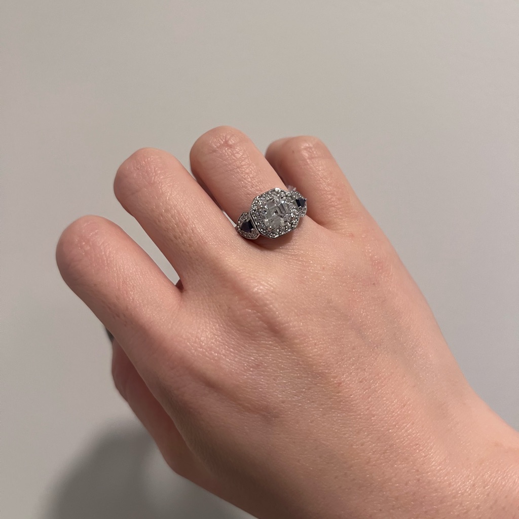 Nwt Swarovski Sapphire Fancy Ring